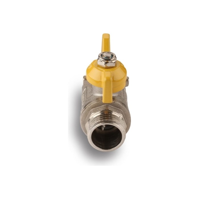 Кран шаровой газовый AQUALINK, PN 16, внутренняя/наружная резьба 3/4", бабочка, никелир. - фото 18571787 Кран шаровой газовый AQUALINK, PN 16, внутренняя/наружная резьба 3/4", бабочка, никелир. - фото 18571787