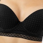 Бюстгальтер женский, цвет чёрный/белый горошек, размер 75B 9845982
