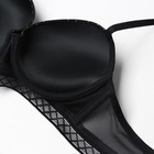 Бюстгальтер женский, цвет чёрный/белый горошек, размер 80B 9845983