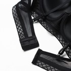 Бюстгальтер женский, цвет чёрный/белый горошек, размер 80B 9845983