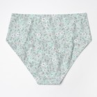 Трусы женские слипы, цвет фисташковый/гвоздики, размер50/XL - фото 47162989