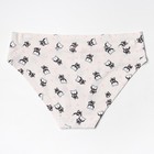 Трусы женские слип-бикини, цвет светло-розовый/корги, размер 44/S - фото 22550325