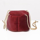 Подвесной дом для грызунов круглый, мебельная ткань, флис, 20 х 15 см, бордовый - фото 25417202