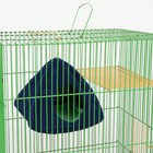 Подвесной домик для грызунов "Юрта", мебельная ткань ,флис, 20 х 20 см, синий - фото 37457677