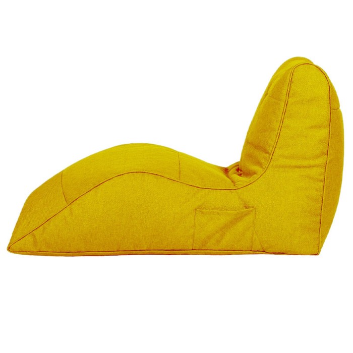 Лежак «Челси», размер 88х65х125 см, цвет жёлтый - фото 1907788124
