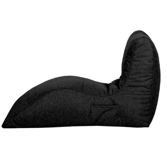 Лежак «Челси», размер 88х65х125 см, цвет чёрный - фото 1928239250