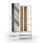 Прихожая в коридор «Торонто 1», 1300×350×2100 мм, цвет дб сонома/белый - Фото 2