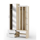 Прихожая в коридор «Торонто 1», 1300×350×2100 мм, цвет дб сонома/белый - Фото 4