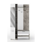 Прихожая в коридор «Торонто 4», 1100×350×2100 мм, цвет ателье светлый/белый - Фото 2