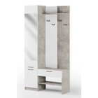 Прихожая в коридор «Торонто 4», 1100×350×2100 мм, цвет ателье светлый/белый - Фото 3