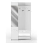 Прихожая в коридор «Торонто 4», 1100×350×2100 мм, цвет белый/белый - Фото 1