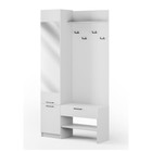 Прихожая в коридор «Торонто 4», 1100×350×2100 мм, цвет белый/белый - Фото 2