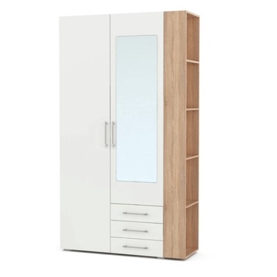 Прихожая в коридор «Парма», 1200×410×2140 мм, цвет дуб сонома/белый