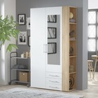 Прихожая в коридор «Парма», 1200×410×2140 мм, цвет дуб сонома/белый - Фото 3