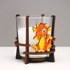 Свеча ароматическая в стакане на подставке "Дракон", 9,5х9,5х10 см - Фото 3