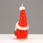 Свеча декоративная "Сказочный Санта", 5,7х5,8х13,2 см, красный - фото 10901359