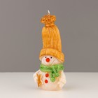 Свеча декоративная "Сказочный снеговик", 6,2х5х13,2 см, металлик - Фото 5