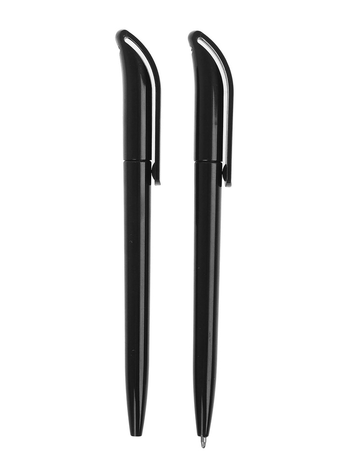 Ручка под логотип Calligrata, шариковая, поворотная, синий стержень, узел 0.7 мм, корпус чёрный - Фото 1