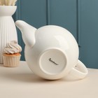 Заварочный чайник фарфоровый «Barista», 1,6 л, белый - Фото 4
