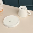 Кофейная пара Quinsberry Sola, 120 мл, фарфор, белая - Фото 4