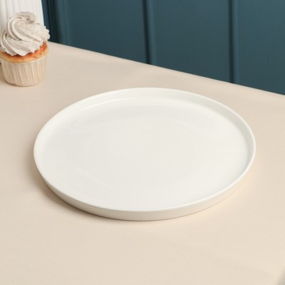 Тарелка фарфоровая Sola, d=26 см, белая
