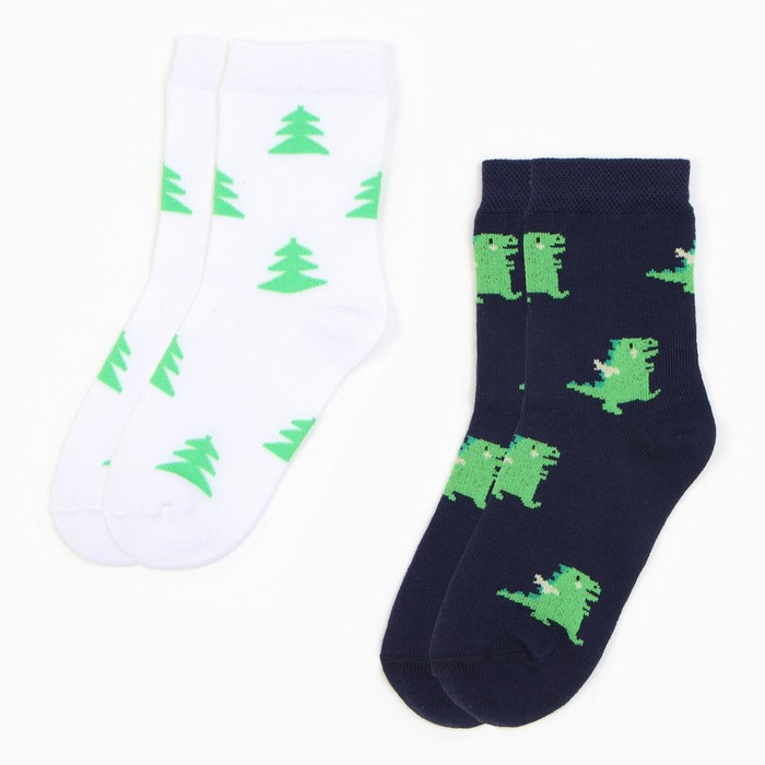 Набор детских носков KAFTAN «Дракоши» 2 пары, размер 18-20 - Фото 1