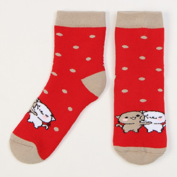 Носки детские махровые KAFTAN "Котята" р-р 14-16 - Фото 1