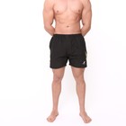 Шорты спортивные мужские, цвет чёрный, размер 50 - фото 10789297