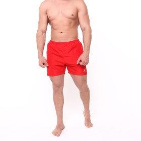 Шорты спортивные мужские, цвет красный, размер 48