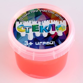 Слайм «Стекло» «Party Slime», 90 г, красный неон 9825338