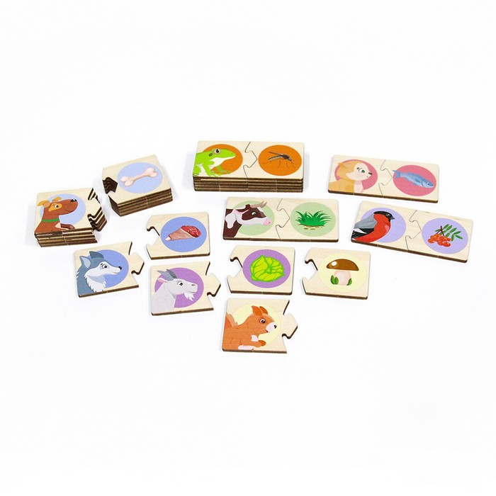 Пазл «Кто что ест» 65312