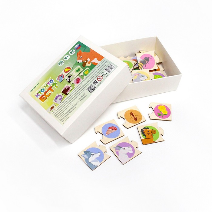 Пазл «Кто что ест» 65312