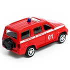 Машина металлическая «УАЗ Патриот. Пожарная служба», инерция, 1:50 - Фото 3