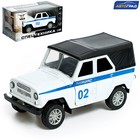 Машина металлическая УАЗ Hunter «Полиция», инерция, 1:32, свет и звук - Фото 1