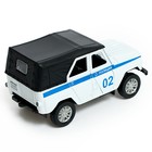 Машина металлическая УАЗ Hunter «Полиция», инерция, 1:32, свет и звук - Фото 3