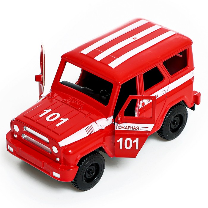 Машина инерционная УАЗ Hunter «Пожарная служба» - фото 1906341318