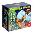 Динозавр «Рекс», с косточкой, работает от батареек, свет и звук, цвет синий - фото 4089038