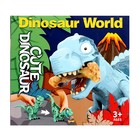 Динозавр «Рекс», с косточкой, работает от батареек, свет и звук, цвет синий - фото 4089039