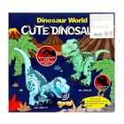 Динозавр «Рекс», с косточкой, работает от батареек, свет и звук, цвет синий - фото 4089040