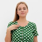 Платье женское в горох, цвет зелёный, размер 56 - Фото 3