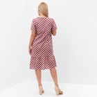 Платье женское в горох, цвет кофейный, размер 56 - Фото 4