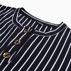 Платье женское, цвет синий/белая полоска, размер 56 - фото 24342491