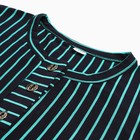 Платье женское, цвет морской волны/полоска, размер 60 - фото 25325775