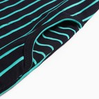 Платье женское, цвет морской волны/полоска, размер 60 - фото 25325776