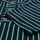 Платье женское, цвет морской волны/полоска, размер 60 - фото 25325777