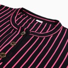 Платье женское, цвет малиновый/полоска, размер 56 - фото 22507010