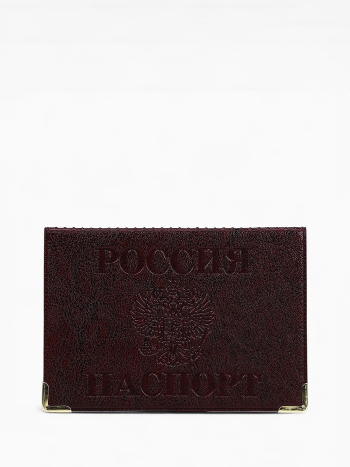Обложка на паспорт, бордовая