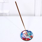 Подставка для благовоний «Дед мороз с драконом», d = 6 см - фото 24427603