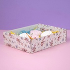 Коробка самосборная, крышка-дно, с окном, «Нежность» 18 х 15 х 5 см (комплект 5 шт) - фото 24127309