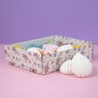 Коробка самосборная, крышка-дно, с окном, «Нежность» 18 х 15 х 5 см (комплект 5 шт) - фото 24157735